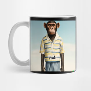 Monkey with Human Clothing Design Funky and colorful Mug